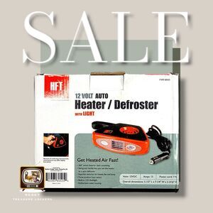 HFT Portable Car Heater Defroster 12 Volt DC with Light